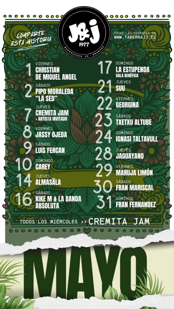 Agenda de Mayo